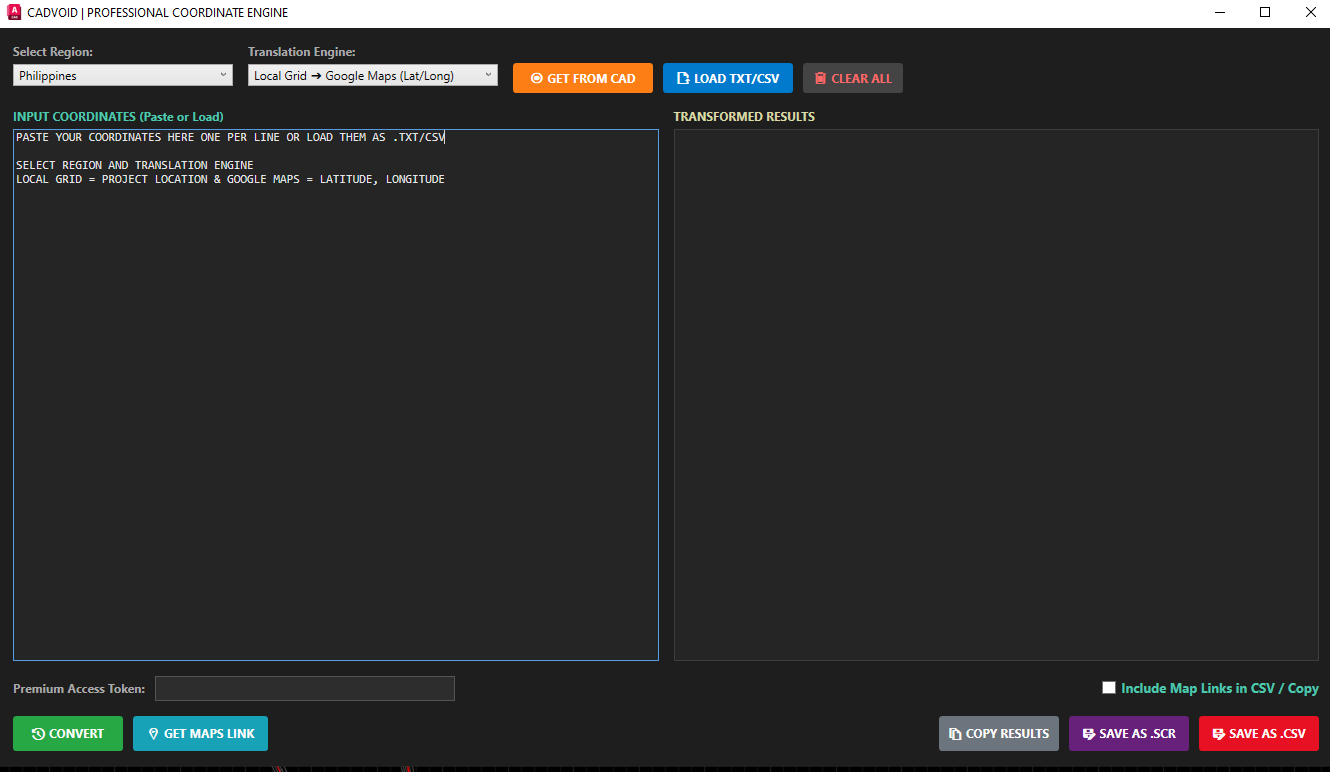 CadVoid UI Dashboard